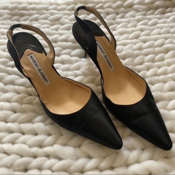 Manolo Blahnik Black Heels - Picture 6 of 9
